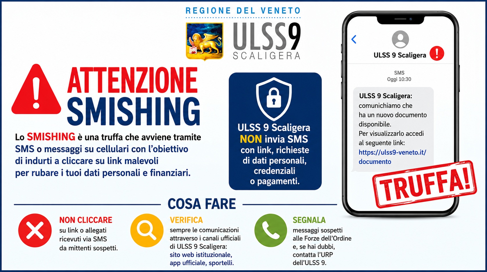 Attenzione Truffa SMS